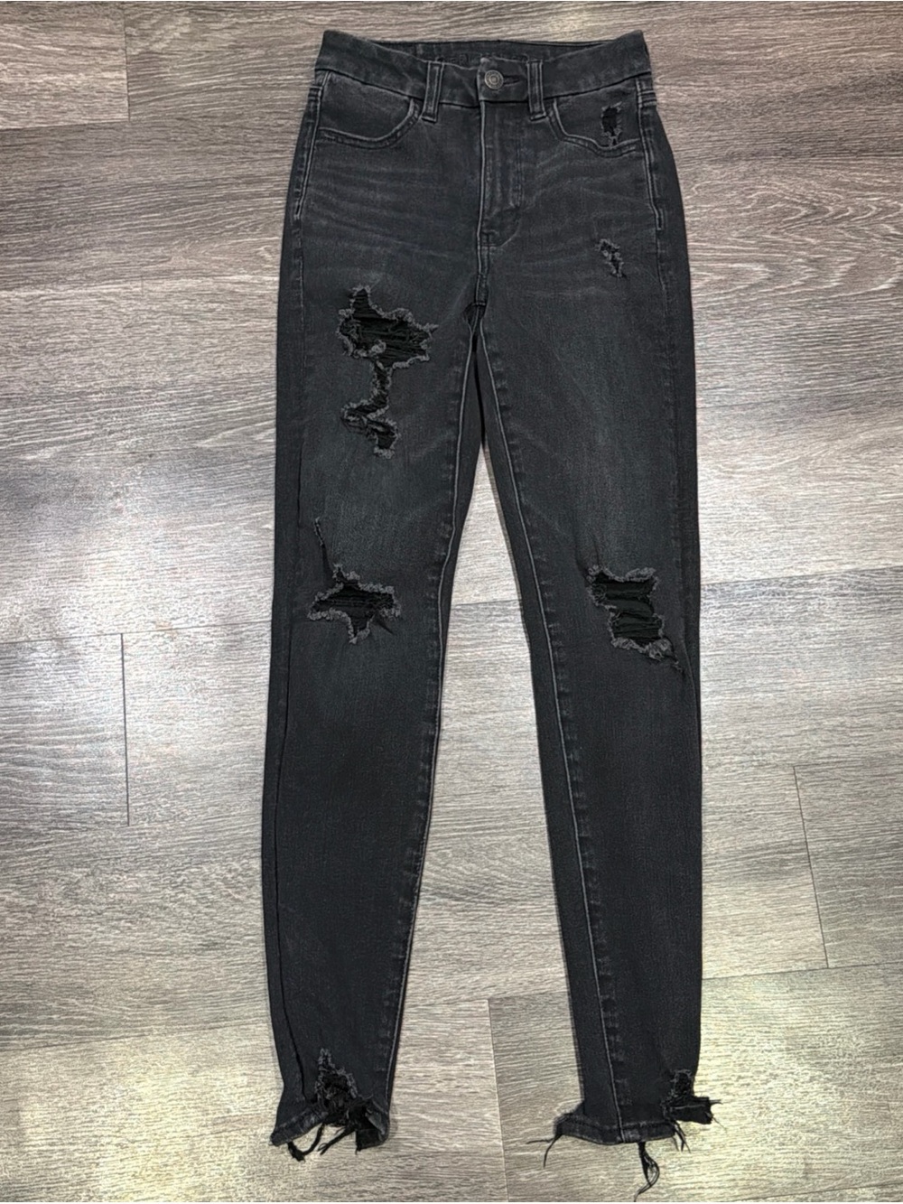American Eagle The Dream Jean Curvy Super Hi Rise Jegging Black Women’s 00